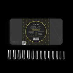 APRÉS Gel-X tips with half sizes for quick fitting in salon or home.
