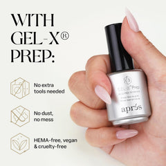 APRÉS Gel-X Prep: buff y textura para base perfecta de Extend Gel.