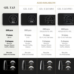 APRES Gel-X puntas duraderas que conservan la forma.