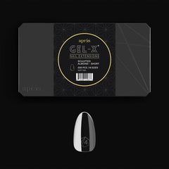 APRÉS Gel-X sculpted almond tips in 11 sizes for a precise professional fit.