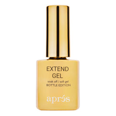 APRÉS Extend Gel gold bottle 15mL for Gel-X extensions.