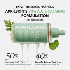 APRILSKIN A.C.E Serum con agua de Artemisa y Centella para hidratación suave.