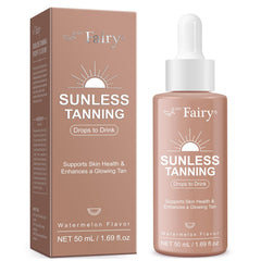 APU.FAIRY gotas bronceadoras en vaso para bronceado gradual.