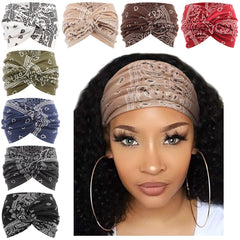 AQOKKA diadema ancho nudo cruzado, ideal para combinar con cualquier outfit.