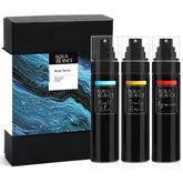Aqua Blance Tricky Game bottle on a desk for all-day freshness.