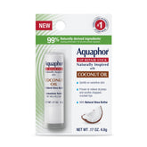 Aquaphor Lip Repair Stick with coconut oil for hydrated, smooth lips.