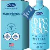 Aquia hypochlorous spray bottle 32oz refill for easy skincare refills.