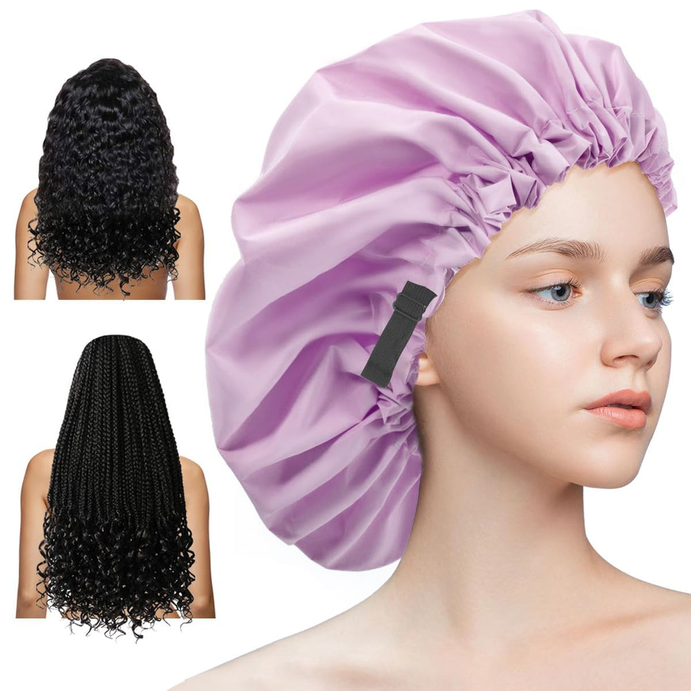 Gorro Aquior ajustable para ducha con ajuste cómodo