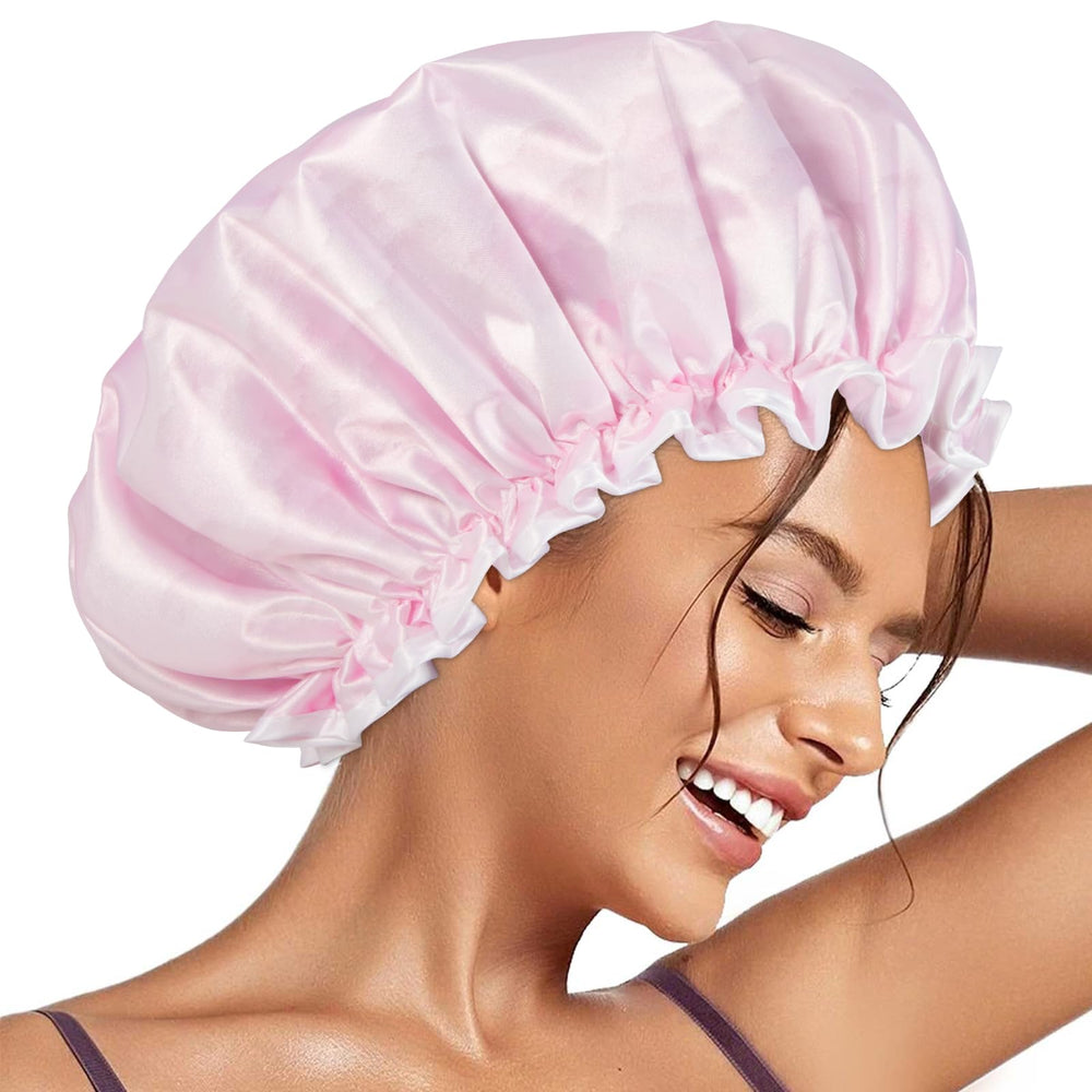Gorro de ducha Aquior con doble capa para mantener el cabello seco