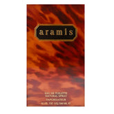 Aramis cologne bottle front view, woody aromatic fragrance perfect for daily wear.