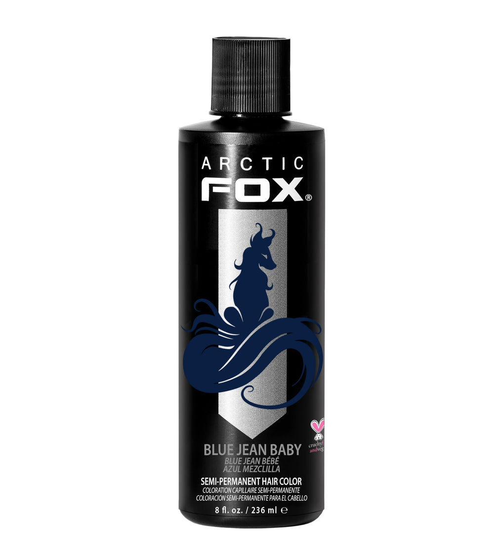 ARCTIC FOX Blue Jean Baby bottle ready for vibrant color application and long-lasting results.
