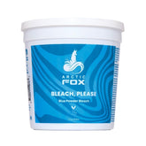 ARCTIC FOX blue powder bleach tub closeup for icy blonde results