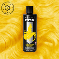 ARCTIC FOX Cosmic Sunshine bottle pour, shows smooth, even color flow for application