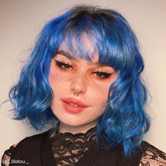 ARCTIC FOX Poseidon on lightened hair for vivid blue shade.