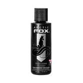 ARCTIC FOX Transylvania jet black bottle pour showing deep blue undertones for a bold look.