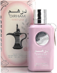 Ard Al Zaafaran Dirham Wardi packaging box highlights premium presentation and gifting appeal.