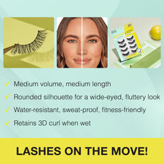 Ardell Active Lash Pump’n 4-pairs pack provides versatile daily options.