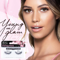 Ardell Baby Wispies crisscross feathered lashes for natural volume.