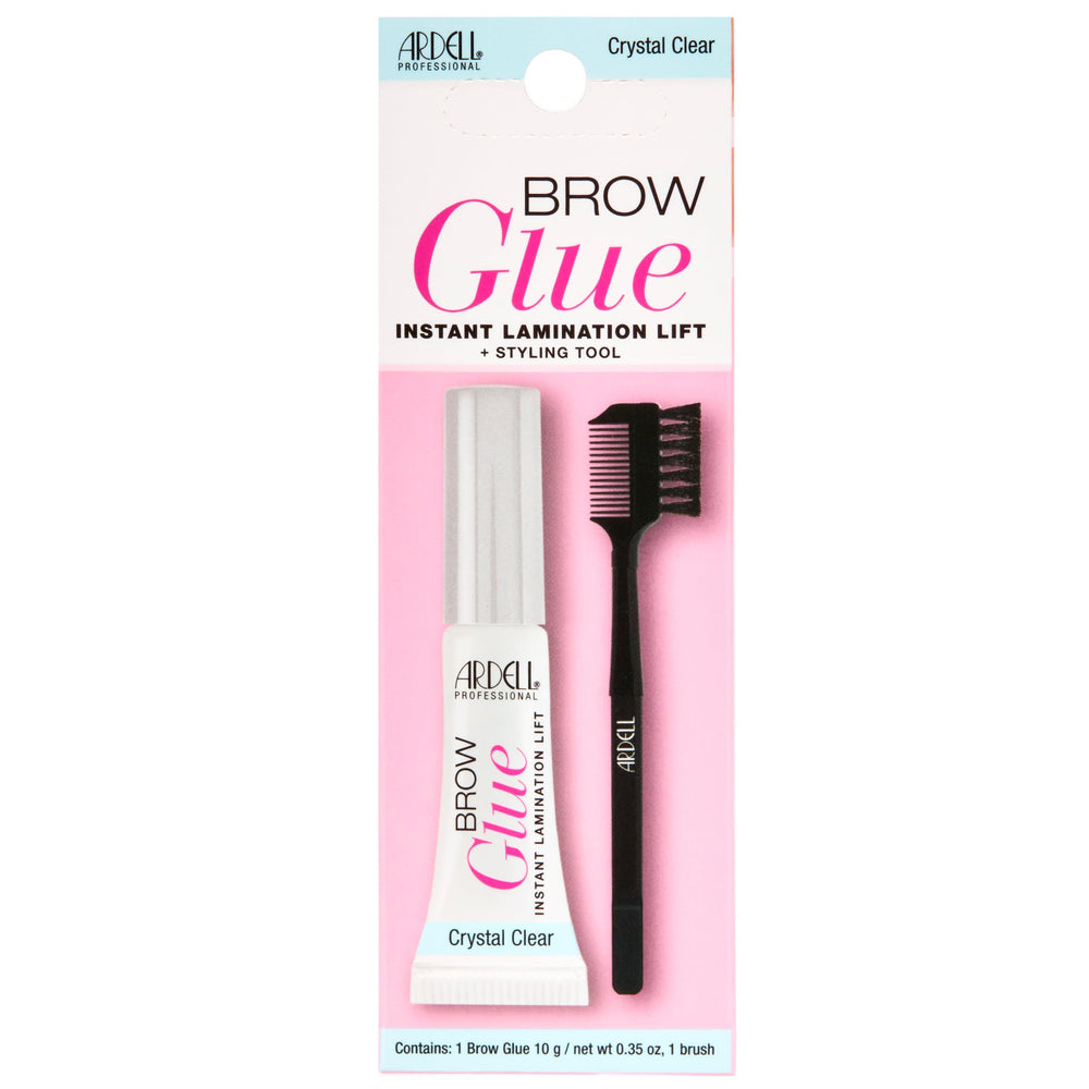 Ardell Brow Glue Cristal Claro con aplicador preciso para fijar cejas