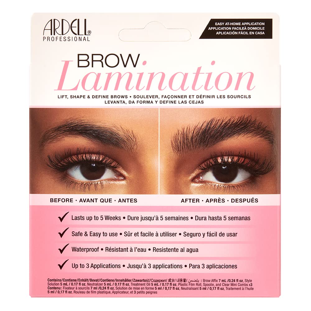 Ardell Kit de Laminación de Cejas: presentación clara para cejas definidas
