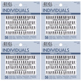 Ardell Double Up Medium Black Individuals close-up of knot-free lash clusters for natural volume.