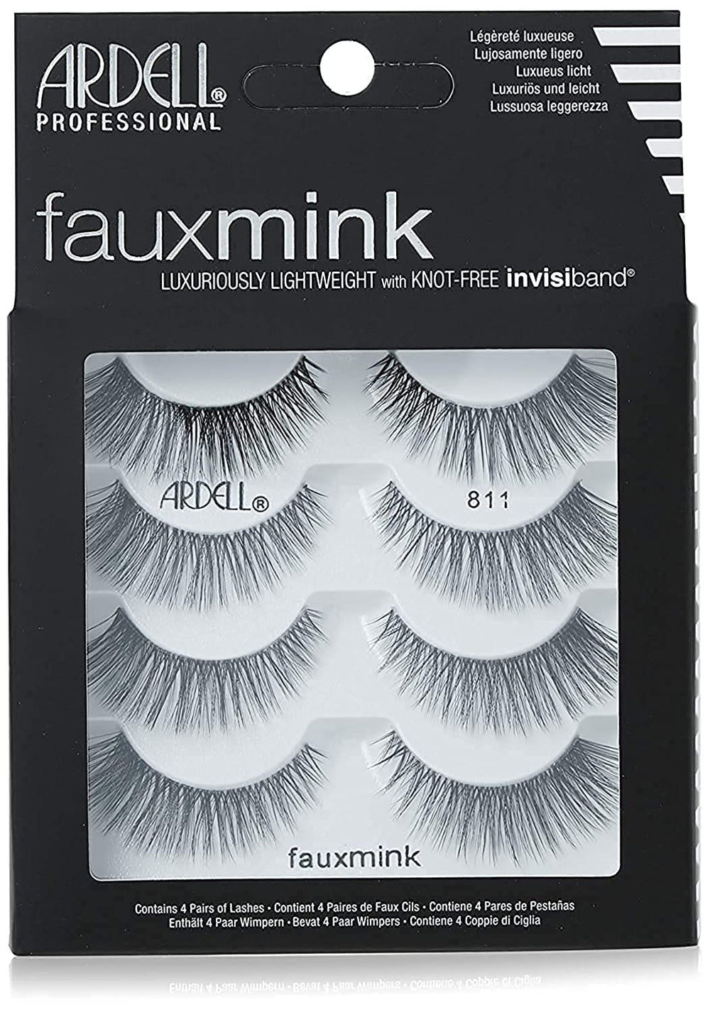 Ardell Faux Mink 811 inner-corner lashes for a subtle daytime look