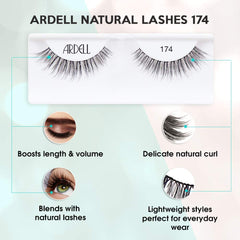 Ardell Lashes 174 Invisiband close-up for comfortable wear.