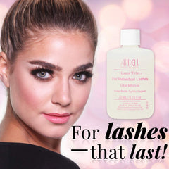 Ardell LashTite dry-clear glue showcases transparent finish for natural-looking falsies.