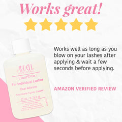 Ardell LashTite precision-applying tip aids secure attachment with minimal waste.