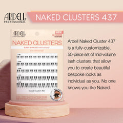 Ardell Naked Clusters 437 Invisiband for seamless lash blend.