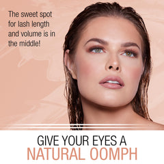 Ardell Naked Lashes 421 on eye for a barely-there natural look.