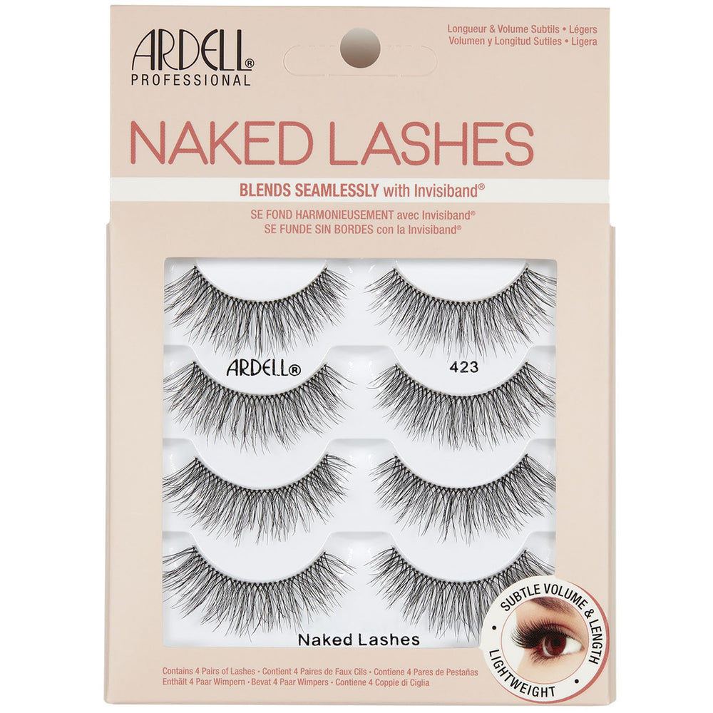 Ardell Naked Lashes 423 Invisiband close-up for seamless wear