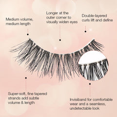 Ardell Naked Lashes 424 Natural look that blends with lashes.
