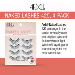 Ardell Naked Lashes 427 Invisiband closeup shows secure comfort.