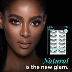Ardell Natural 105 lashes invisiband fit demonstrates an undetectable lash line comfort.