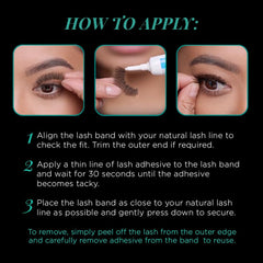 Ardell Natural 105 lashes with light volume for natural enhancement.