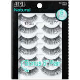 Ardell Natural 105 lashes close-up strip showing natural flare and subtle volume for everyday wear.