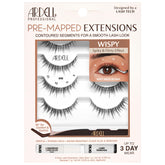 Ardell Pre-Mapped Eyelash Extensions Kit wispy lashes close-up for effortless glam
