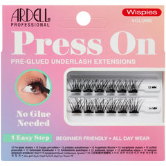 Ardell press-on pre-glued eyelash extension with hidden band for seamless, natural-looking lashes