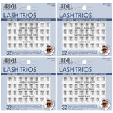 Ardell Soft Touch Trios Short Black lashes close-up showing natural blend and subtle lift