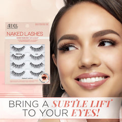 Ardell Naked 424 subtle-volume lashes for everyday definition.