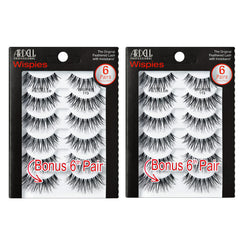 Ardell Wispies eyelashes 2-pack invisiband close-up for natural blend