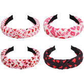 Ardorchid Valentines headband with red heart shape for stylish Valentine look.