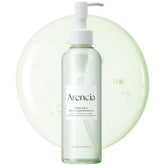 ARENCIA Pore Melt Mochi bottle close up for gentle makeup removal