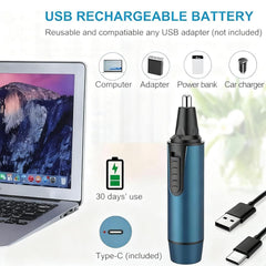 AREYZIN nose trimmer USB rechargeable convenient charging anywhere