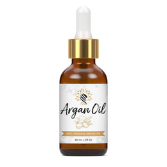 Argan Cosmetics botella de aceite de argán orgánico para hidratación profunda.