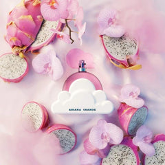 Ariana Grande Cloud Pink packaging front view, highlighting travel-friendly size.