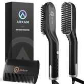 Arkam Beard Straightener heat levels display for versatile grooming.