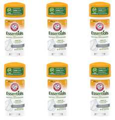 Arm & Hammer Essentials solid deodorant unscented packaging highlights aluminum-free protection for daily odor control.