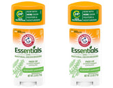 Arm & Hammer deodorant bottle close-up with rosemary lavender scent and aluminum-free protection.